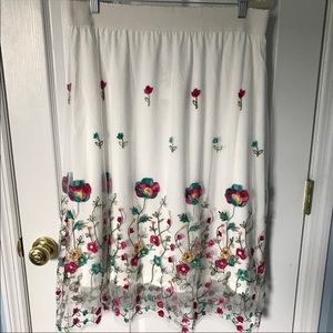 Magic | Embroidered Skirt | Multi | 3X